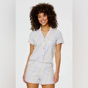 *NEW* Rabbit Disco Hearts Polo Pajamas Small
